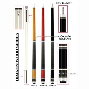 Cơ Bida Lỗ Dragon Wood CO/ Gậy Bida Chính Hãng Dragon 20 dragonwood