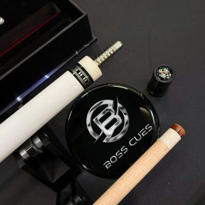 Gậy Bida Lỗ Leadsuper Luxury 2.0 White - Kèm 2 Ngọn (Carbon & Mộc)/Gậy Bida Chính Hãng Leadsuper 15 leadlux2.0w