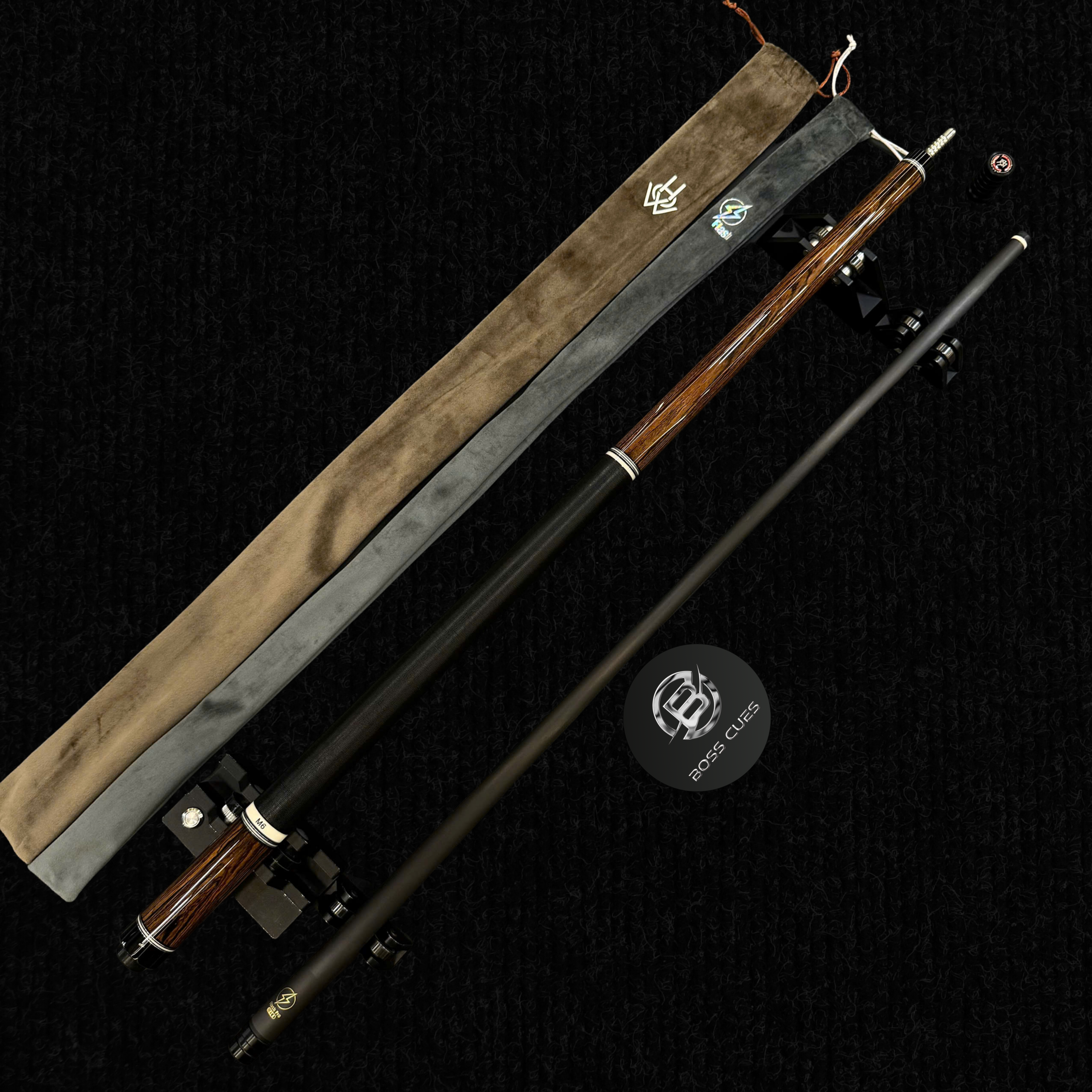 Cơ Bida Lỗ HOW M6-BC Ngọn Flash Pro 12.4MM / Gậy Bida Chính Hãng HOW CUES 2 howbc